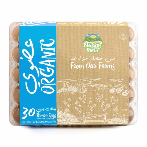 Nature Farm Organic Brown Medium Eggs 30 PCS