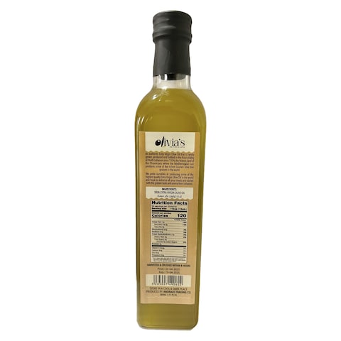 Olivia's First Cold Pressed Extra Virgin Olive Oil 500ml